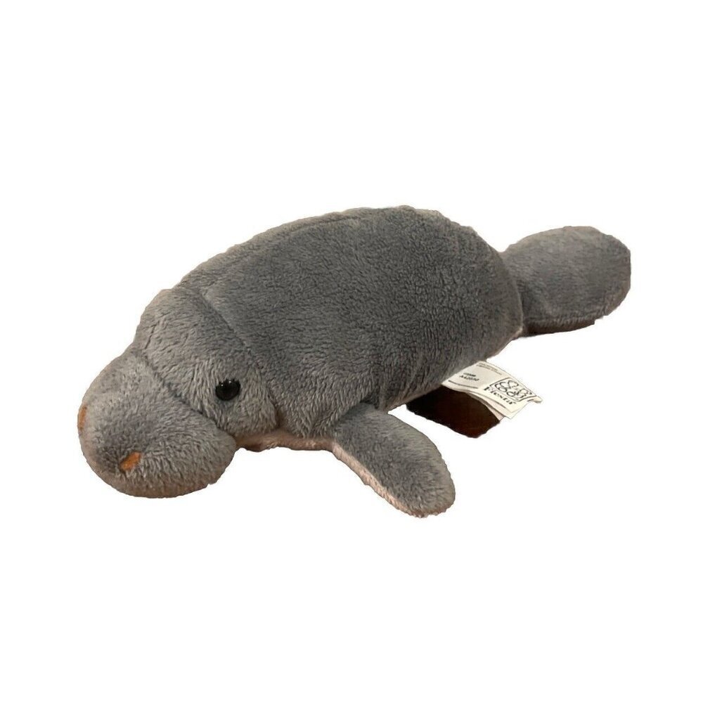 Fiesta Gray Manatee Plush Bean Bag Vintage Whale Seal Stuffed Animal